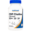 CDP Choline, Citicoline, 300 mg, 120 Capsules, Nutricost