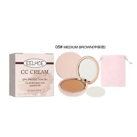 Skin Protection Lightweight Breathable Durable Not Easy To Makeup Natural Concealing And Setting Makeup Powder (Option: Medium Brown)