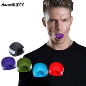 Jawline Training Thin Face Fitness Ball Facial Muscle Activate Exercise Mouth Masseter Jaw Chin Slimming Mandibular Lift Tools (Color: Purple)