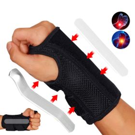 Wrist Support Brace Splint Compression Sleeve Arthritis Carpal Tunnel Hand Sport (Color: Right hand)