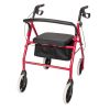 Four Wheel Walker Rollator with Fold Up Removable Back Support YF