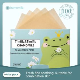 Oil-absorbing Sheets Face Oil Obsorbing Sheet 100 Pieces Fragrance (Option: Chamomile Fragrance)