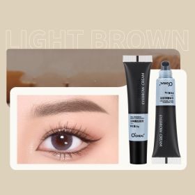 Tear And Pull Brow Cream Semi-permanent Eyebrow Cream Durable Waterproof And Sweatproof (Option: 10G-01 Light Brown)